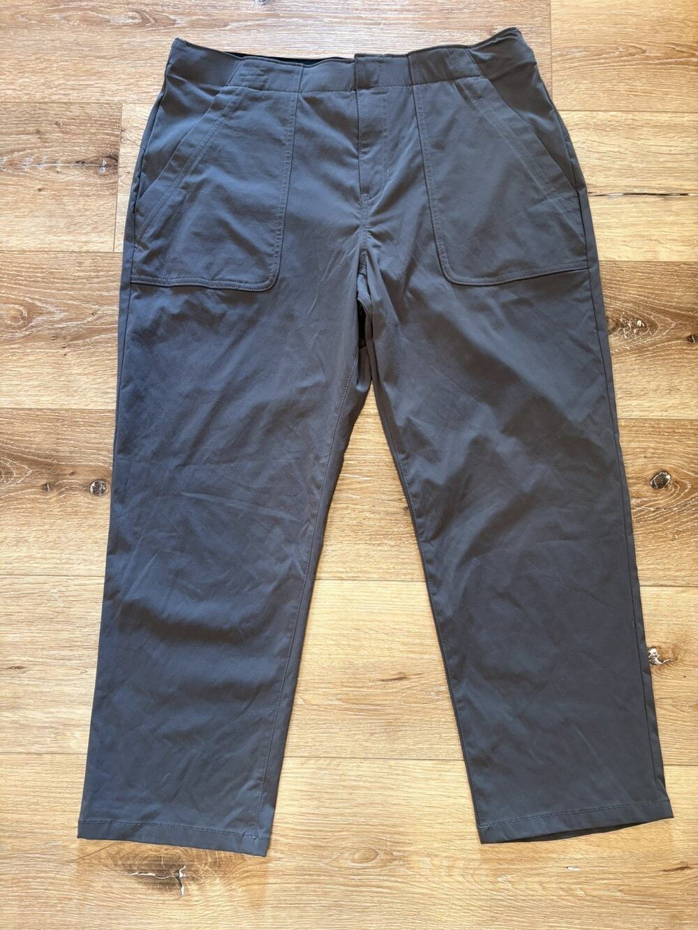 Eddie Bauer Horizon UPF50 Straight Ankle Pants Womens 10 Gray Hiking OutdoorNWT